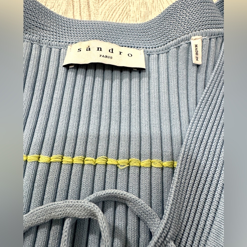 Sandro Paris Ribbed Top - Picture 7 of 10